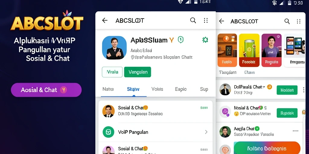 Tampilan antarmuka pengguna ABCSLOT yang ramah untuk VoIP Panggilan.