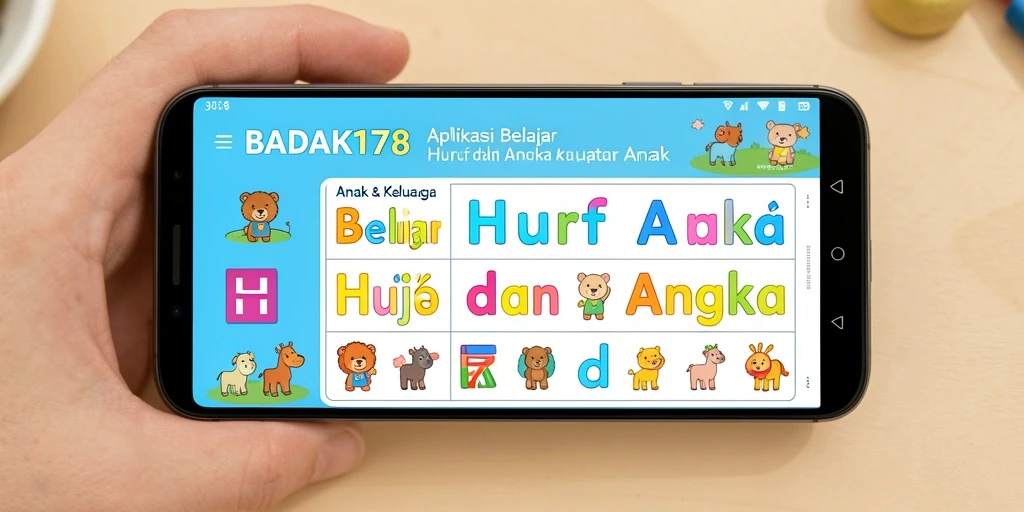 Tampilan antarmuka aplikasi BADAK178 yang berwarna-warni dan menarik.