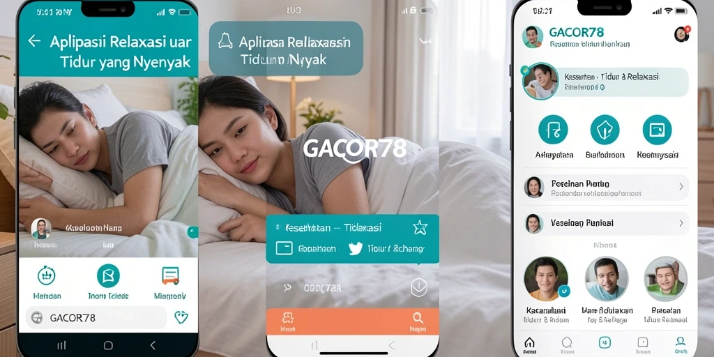 Antarmuka GACOR78 menampilkan berbagai suara relaksasi untuk tidur.