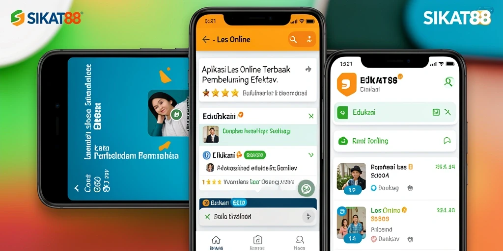 Antarmuka SIKAT88 yang ramah pengguna untuk Les Online.