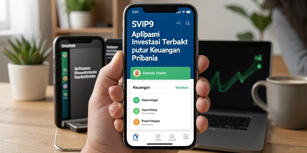 Screenshot antarmuka aplikasi SVIP9 yang menunjukkan fungsi Investasi.