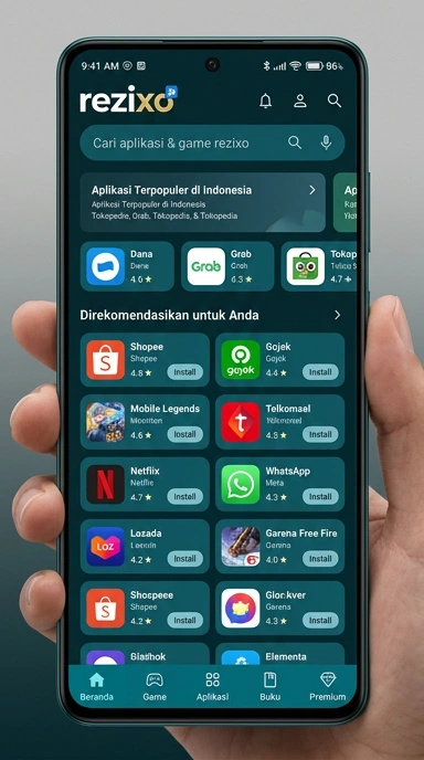 rezixo – Halaman Indeks Aplikasi Populer & Kanal Uji